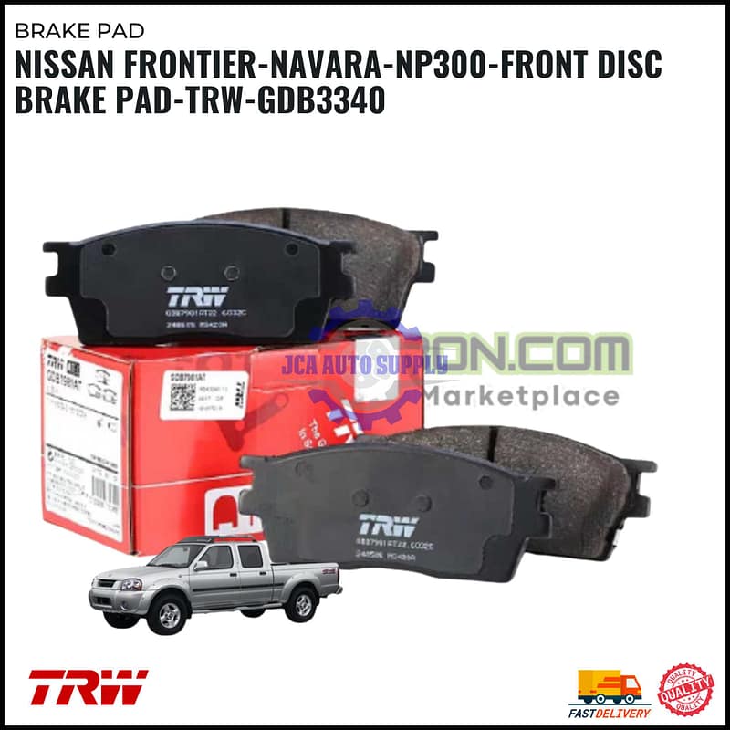 Nissan Frontier-Navara-NP300-Front Disc Brake Pad-TRW-GDB3340