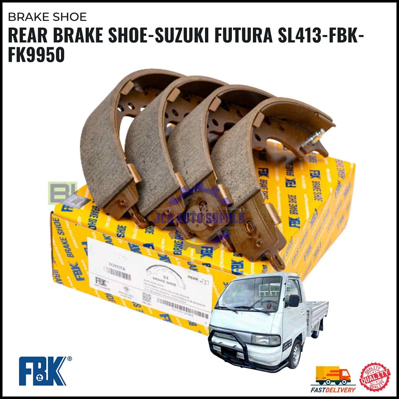 Rear Brake Shoe-Suzuki Futura SL413-FBK-FK9950