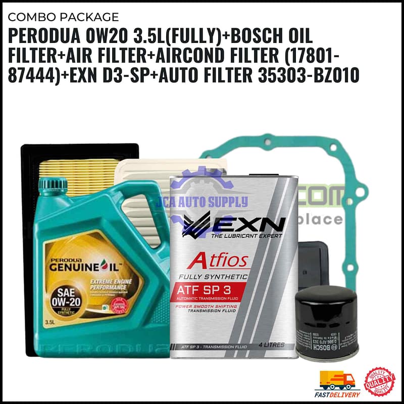 PERODUA with ATF (4Litre) & AUTO FILTER-AXIA.BEZZA 1.0 .BEZZA 1.3-PERODUA & EXN PACKAGE