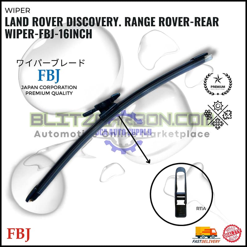 Land Rover Discovery. Range Rover-Rear Wiper-FBJ-16inch