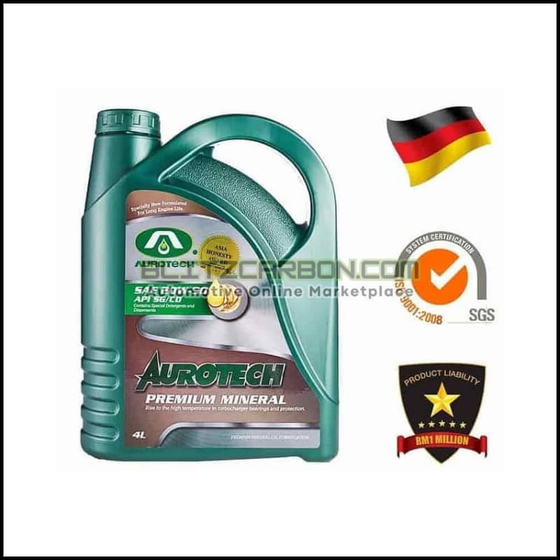 Aurotech Engine Oil 20W-50 Premium Mineral (4L)