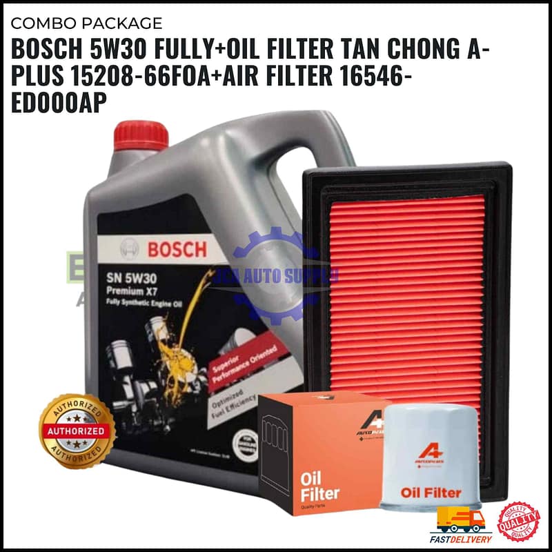 NISSAN PACKAGE - NISSAN ALMERA. LIVINA. LATIO. SLYPHY NV200(BOSCH 5W30)