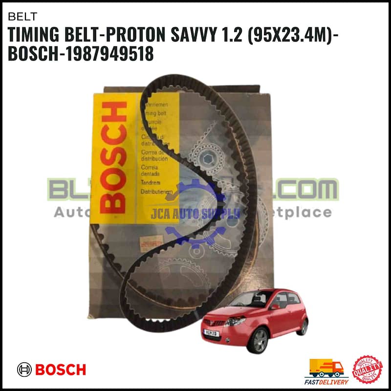 Timing Belt-Proton Savvy 1.2 (95X23.4m)-BOSCH-1987949518