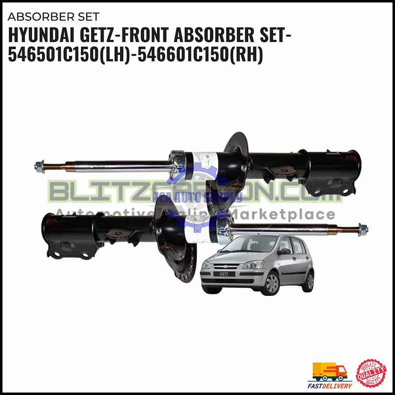 Hyundai Getz-Front Absorber Set-546501C150(LH)-546601C150(RH)