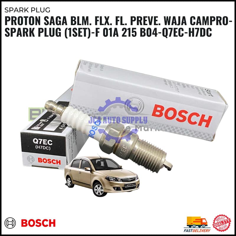 Proton Saga BLM. FLX. FL. Preve. Waja Campro-Spark Plug (1SET)-F 01A 215 B04-Q7EC-H7DC