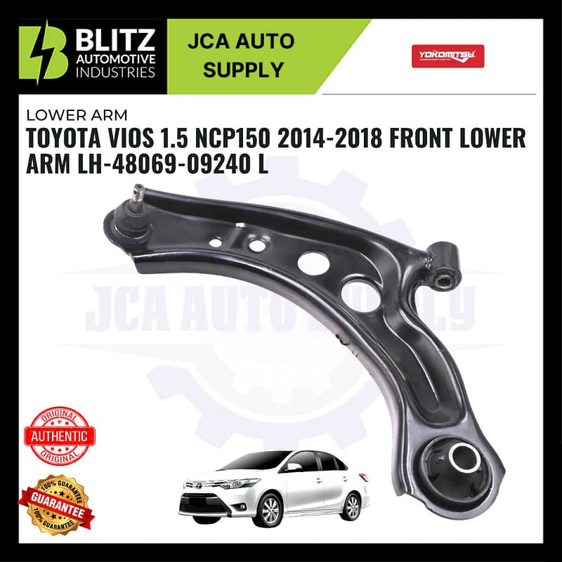 Toyota Vios 1.5 NCP150 2014-2018 Front Lower Arm