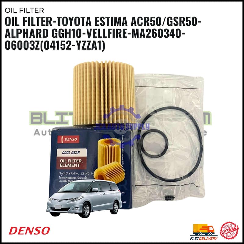 Oil Filter-Toyota Estima ACR50/GSR50-Alphard GGH10-Vellfire-MA260340-06003z(04152-YZZA1)