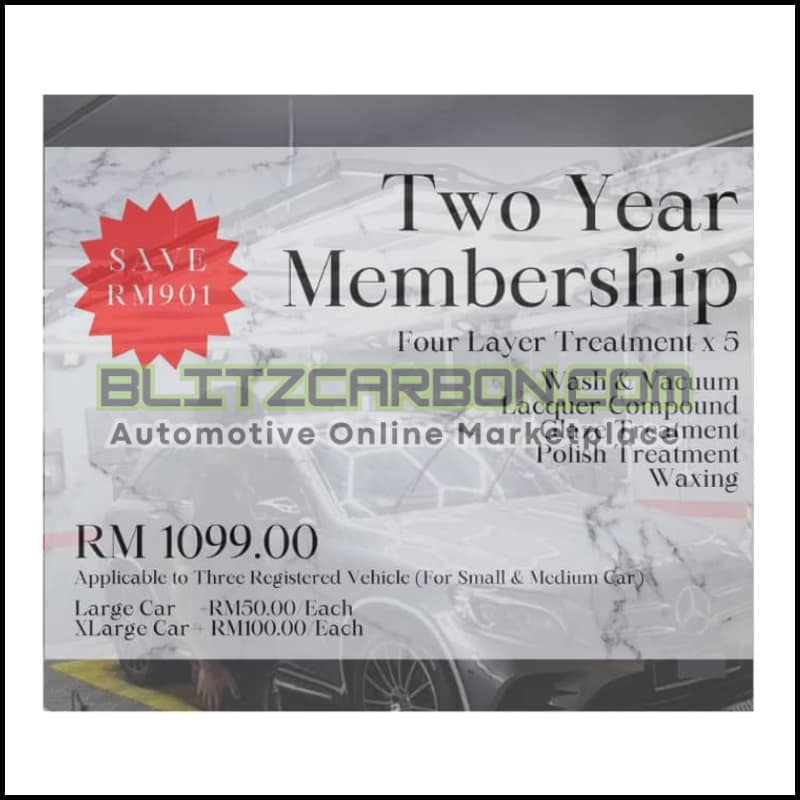 [TWO YEAR MEMBERSHIP] Four Layer Treatment x 5