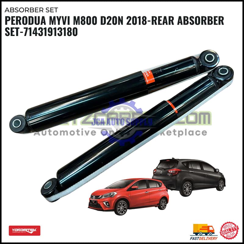 Perodua Myvi M800 D20N 2018-Rear Absorber Set-71431913180