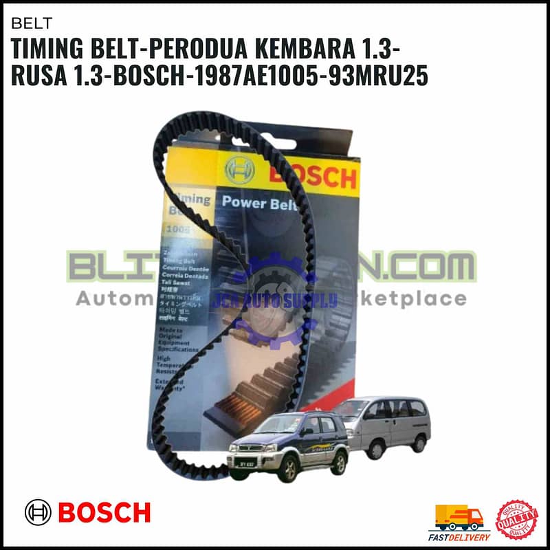 Timing Belt-Perodua Kembara 1.3-Rusa 1.3-BOSCH-1987AE1005-93MRU25