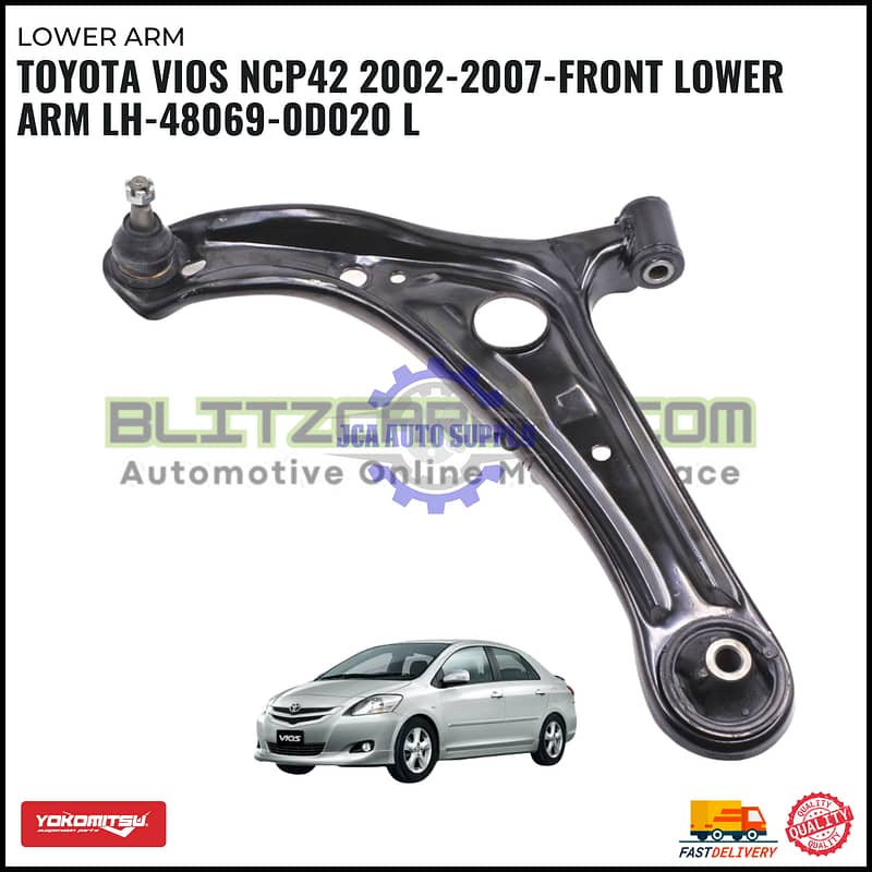 Toyota Vios NCP42 2002-2007-Front Lower Arm