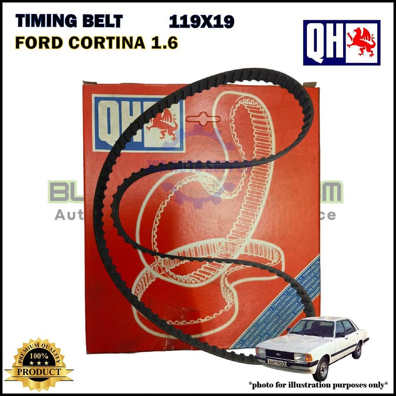 Tali Timing-Ford Cortina 1.6cc-Timing Belt-QHUK-QTB113 (119X19)
