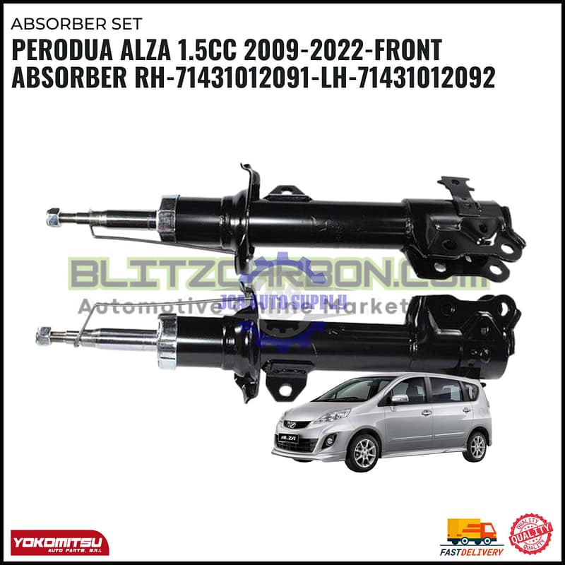 Perodua Alza 1.5CC 2009-2022-Front Absorber Set- RH-71431012091-LH-71431012092