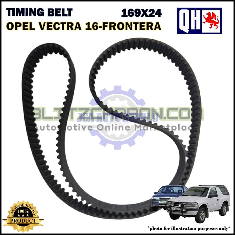 Tali Timing-Opel Vectra 1.8cc 2.0cc 16V-Frontera 2.0cc-Timing Belt-QHUK-QTB423 (169X24)