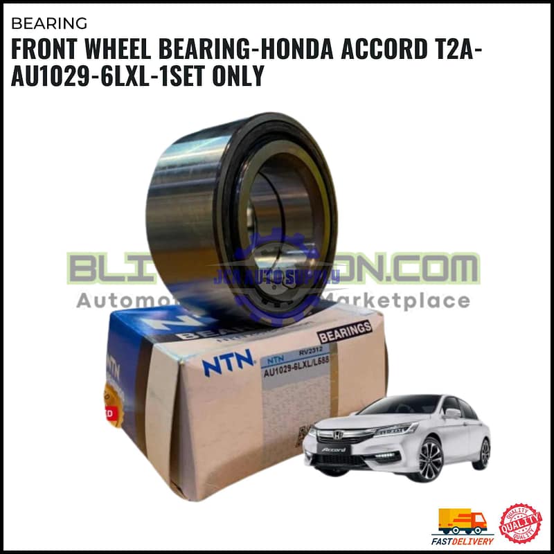 FRONT WHEEL BEARING-HONDA ACCORD T2A-AU1029-6LXL-1SET ONLY