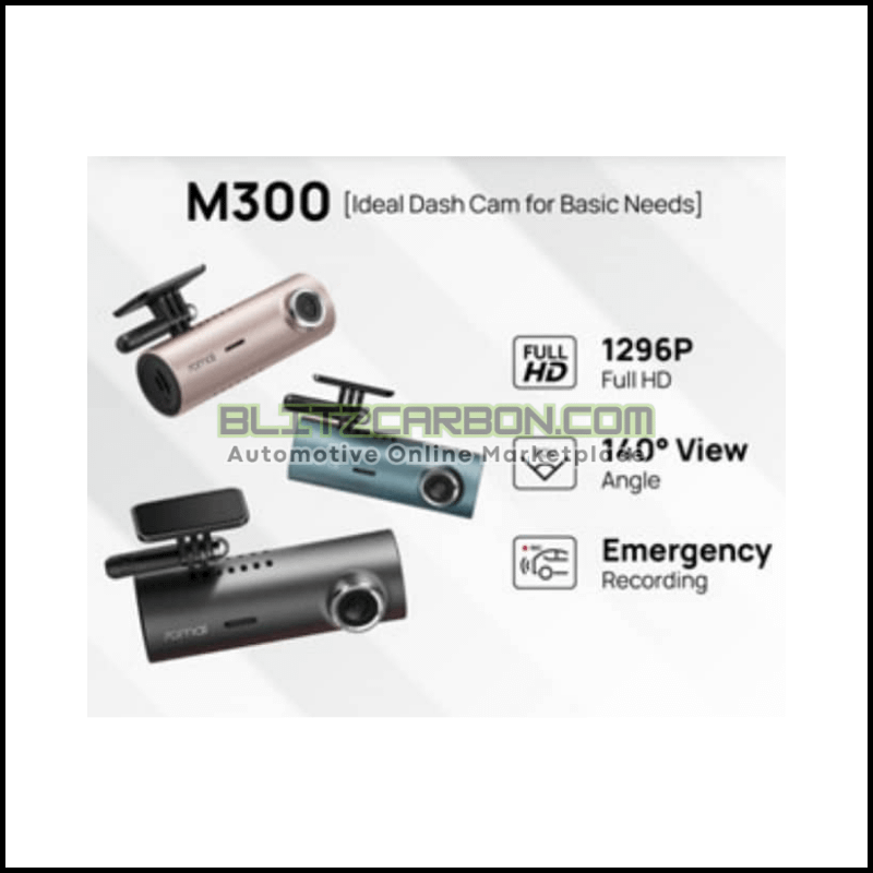 70mai M300 (Black) Car Recorder WDR App Control Dash Cam 1296P