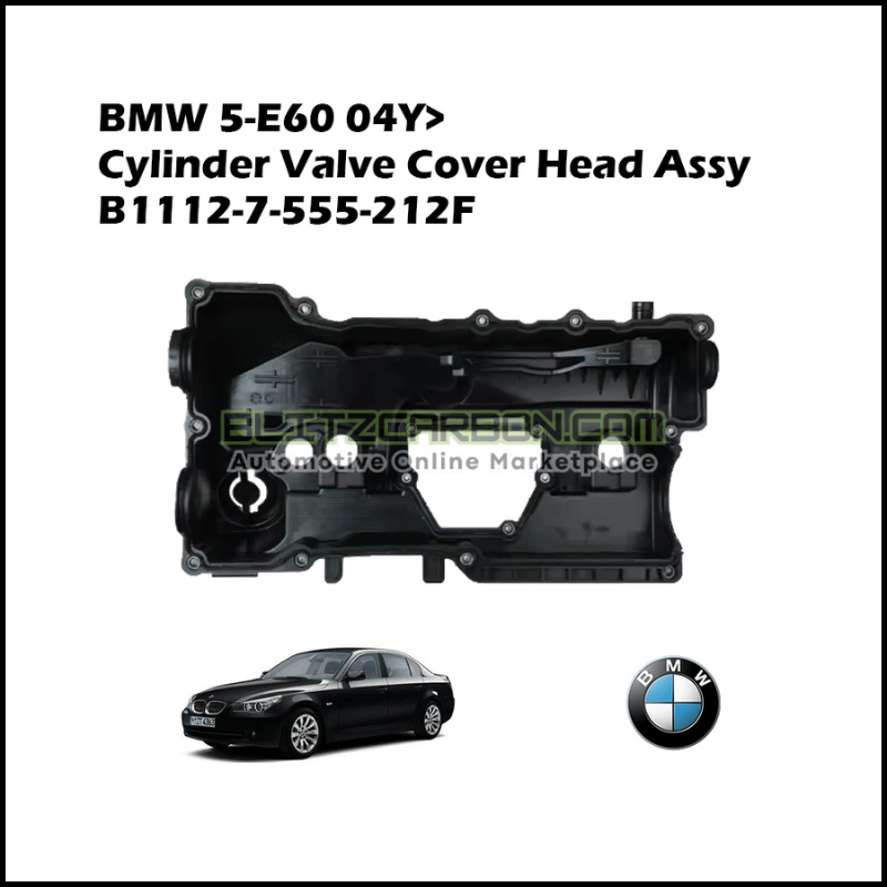 BMW 5-E60 04Y> Cylinder Valve Cover Head Assy B1112-7-555-212F