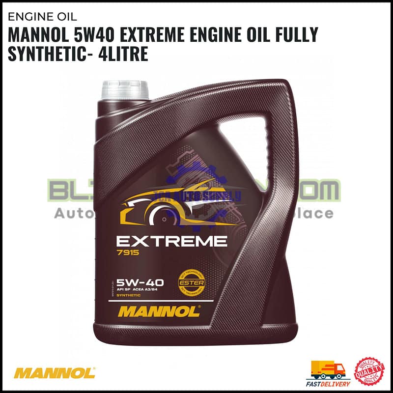 MANNOL 5W40 EXTREME ENGINE OIL FULLY SYNTHETIC- 4LITRE
