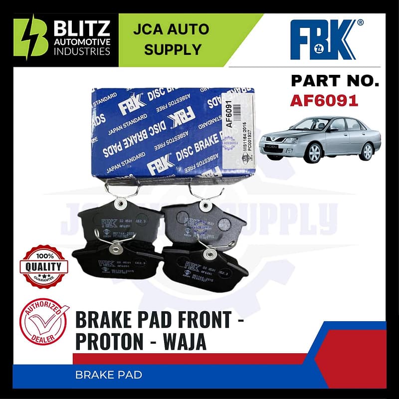 Proton Waja 1.6 / 1.8 Rear Disc Brake Pad - FBK - AF6091