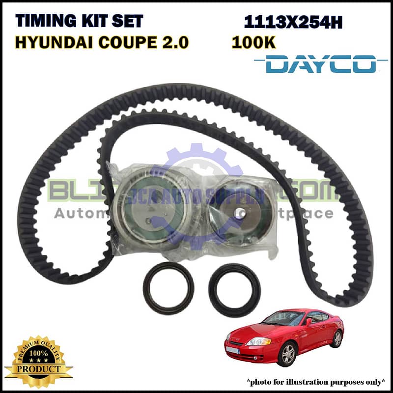 Hyundai Coupe 2.0cc-Timing Kit Set-DAYCO-KTB94676L (113X254H) (100K)
