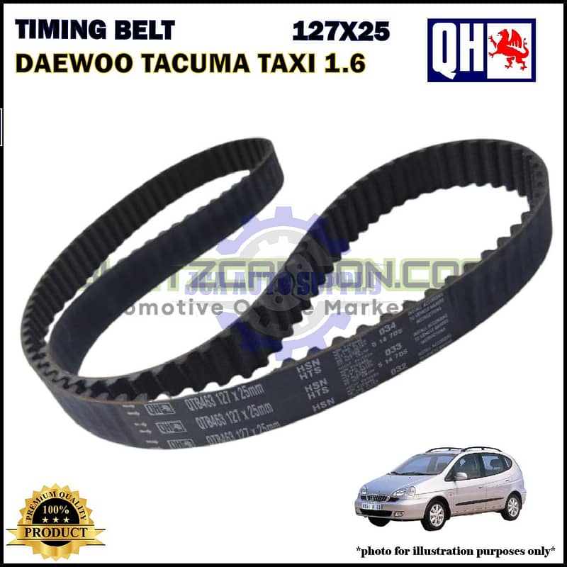 Tali Timing-Daewoo Tacuma Taxi U100 1.6cc-Timing Belt-QHUK-QTB463 (127X25)