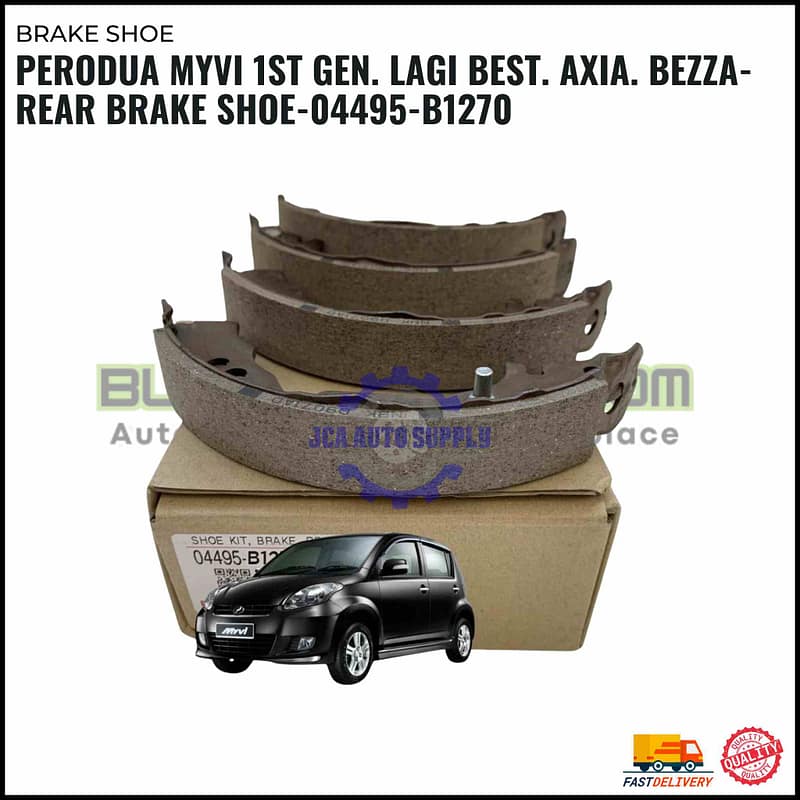 Perodua Myvi 1st Gen. Lagi best. Axia. Bezza-Rear Brake Shoe-04495-B1270