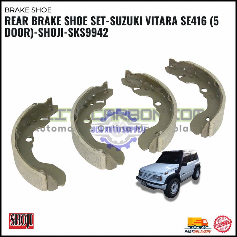 Rear Brake Shoe Set-Suzuki Vitara SE416 (5 Door)-SHOJI-SKS9942