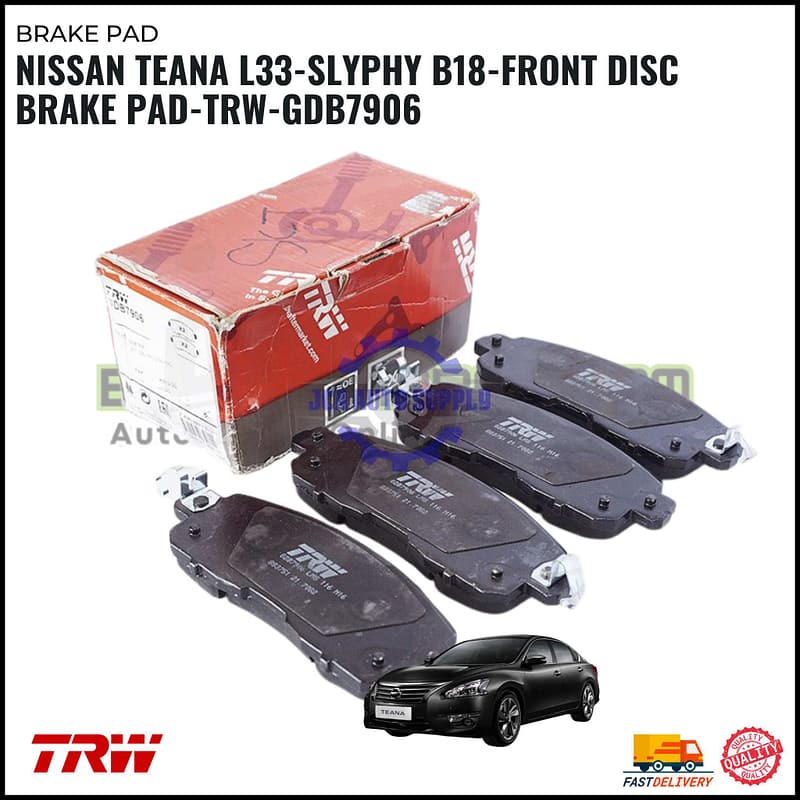 Nissan Teana L33-Slyphy B18-Front Disc Brake Pad-TRW-GDB7906