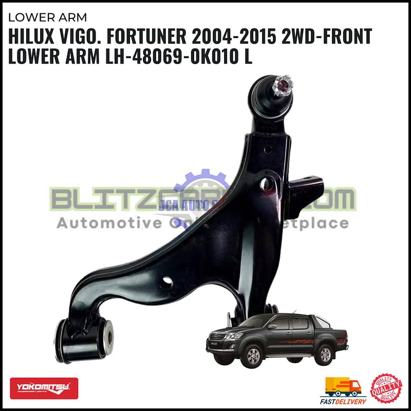 Toyota Hilux Vigo. Fortuner 2004-2015 4WD- Front Lower Arm