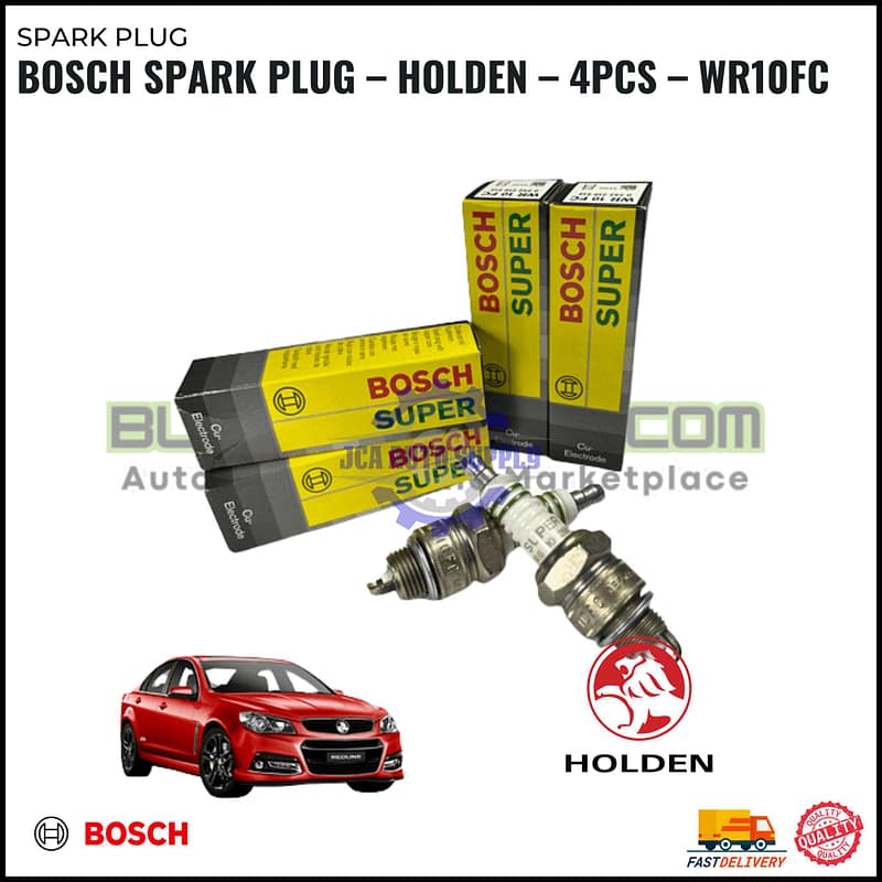 BOSCH Spark Plug - Holden - 4PCS - WR10FC