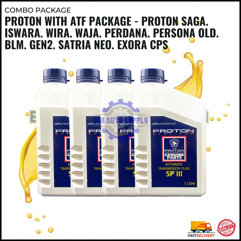 PROTON WITH ATF PACKAGE - PROTON SAGA. ISWARA. WIRA. WAJA. PERDANA. PERSONA OLD. BLM. GEN2. SATRIA NEO. EXORA CPS