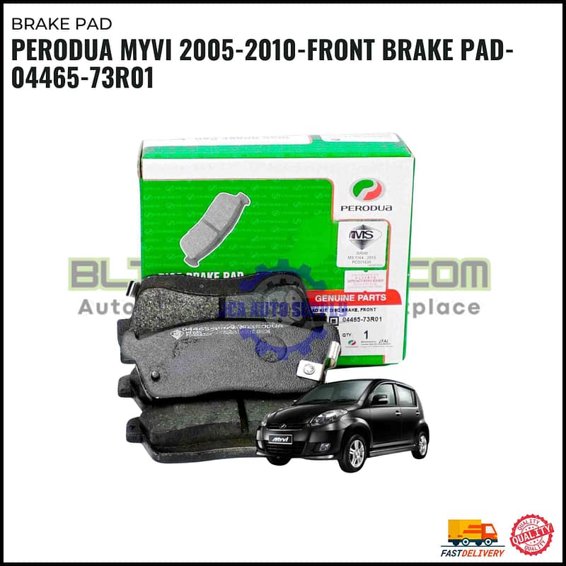 Perodua Myvi 2005-2010-Front Brake Pad-04465-73R01
