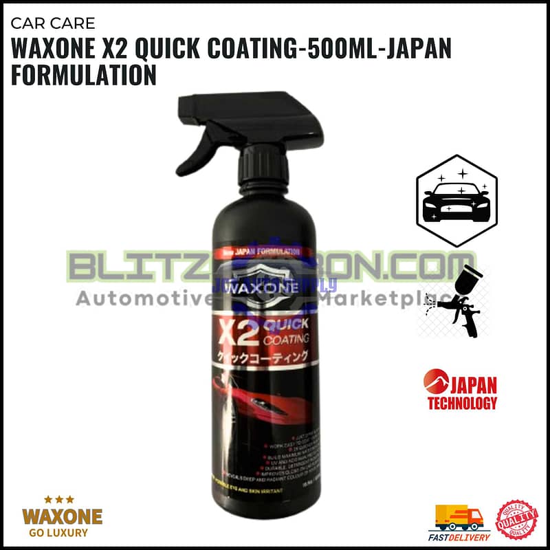 WAXONE X2 Quick Coating-500ml-Japan Formulation