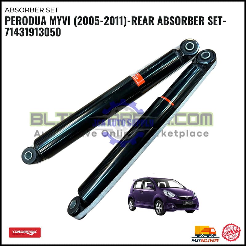 Perodua Myvi (2005-2011)-Rear Absorber Set-71431913050