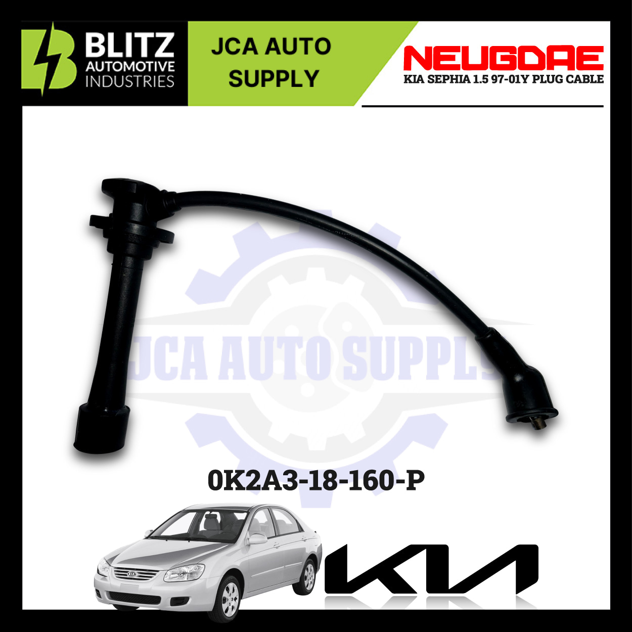 Kia Sephia 1.5 97 01Y Plug Cable K2A3 18 160 P BLITZ 3.jpg