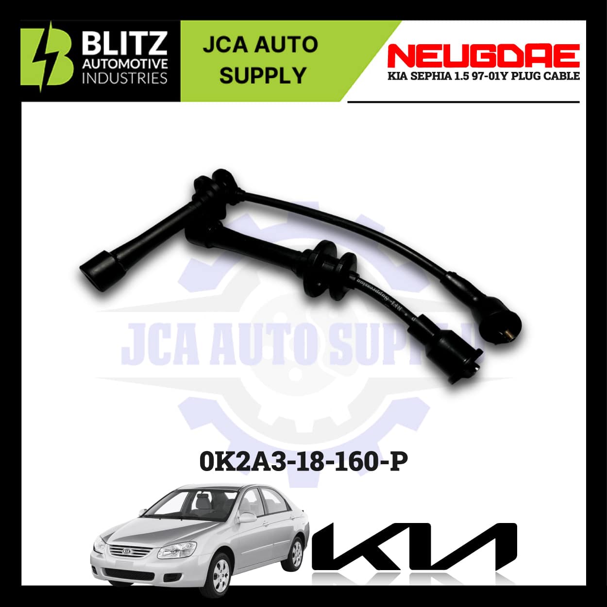Kia Sephia 1.5 97 01Y Plug Cable K2A3 18 160 P BLITZ 2.jpg