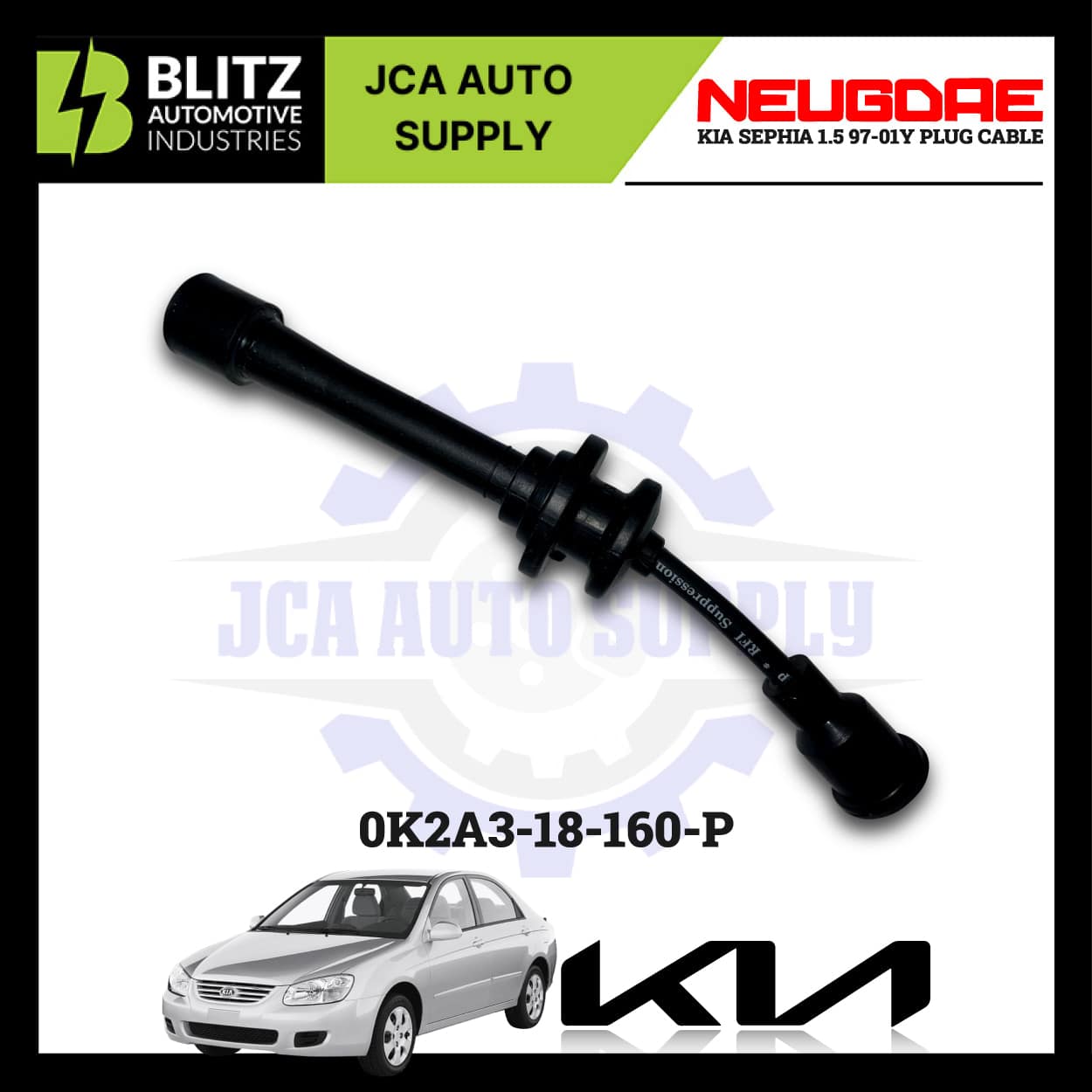 Kia Sephia 1.5 97 01Y Plug Cable K2A3 18 160 P BLITZ 4.jpg
