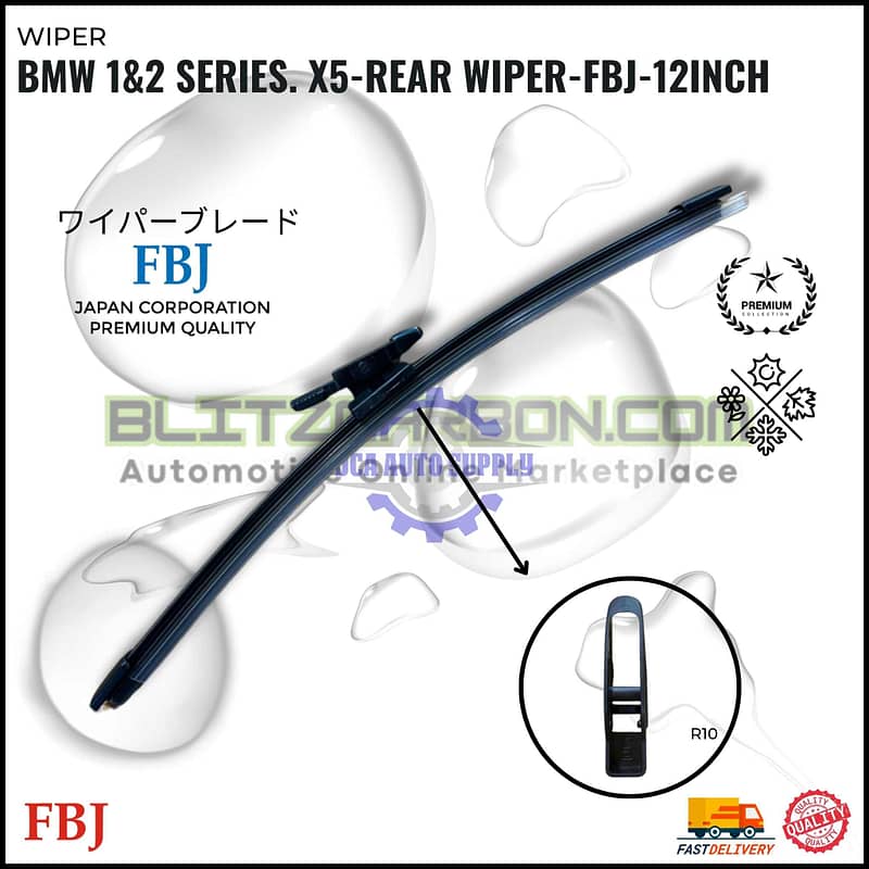 BMW 1&2 SERIES. X5-Rear Wiper-FBJ-12inch