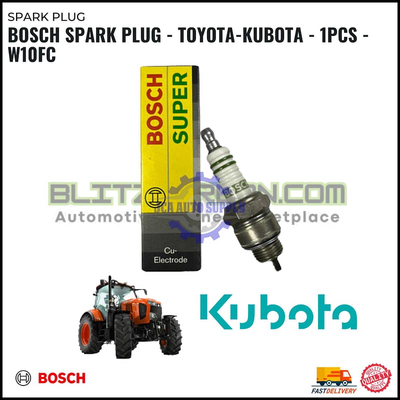 BOSCH Spark Plug - Toyota-Kubota - 1PCS - W10FC