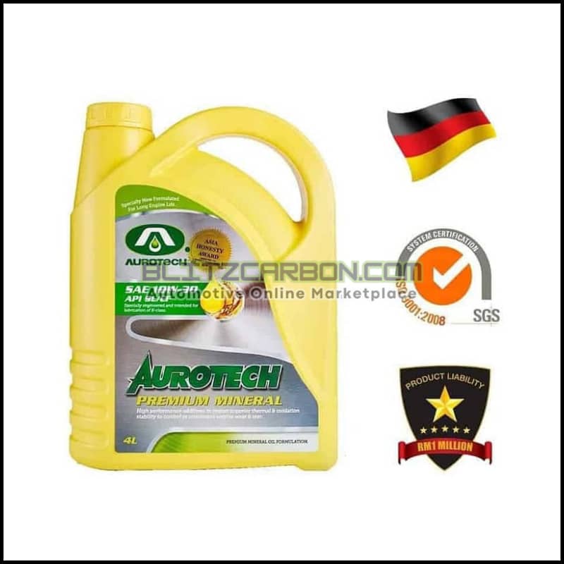 Aurotech Engine Oil 10W-30 Premium Mineral (4L)