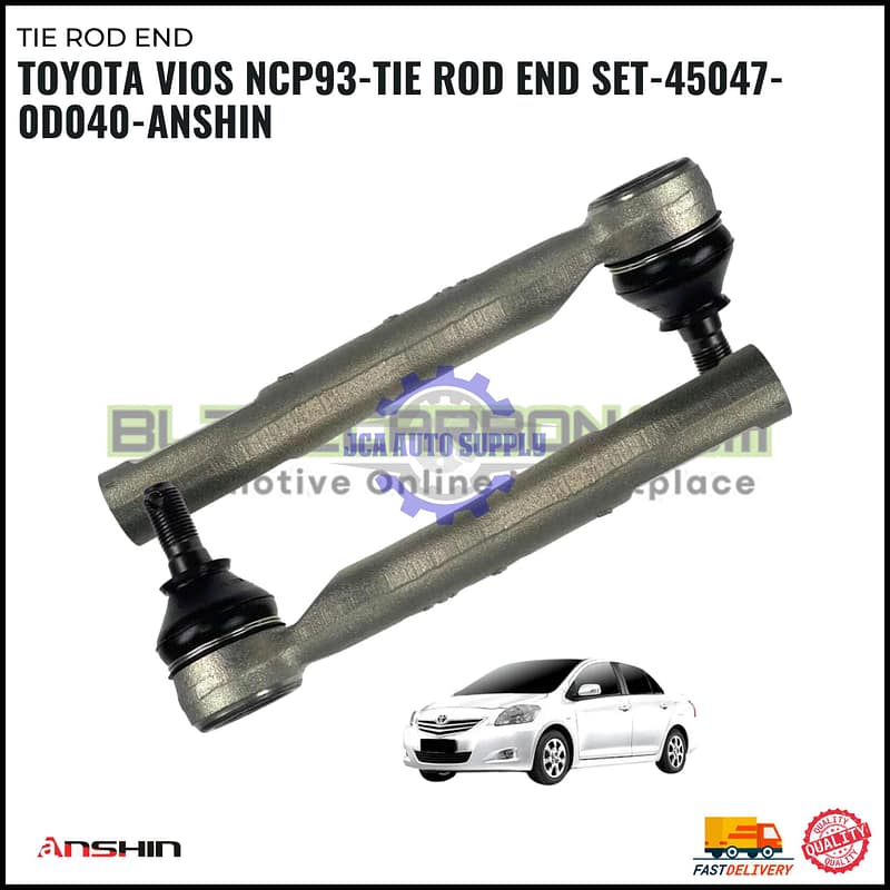 Toyota Vios Ncp93-Tie Rod End Set-45047-0D040-Anshin