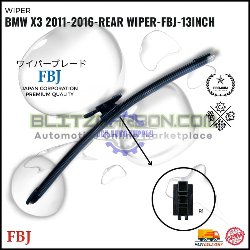 BMW X3 2011-2016-Rear Wiper-FBJ-13inch