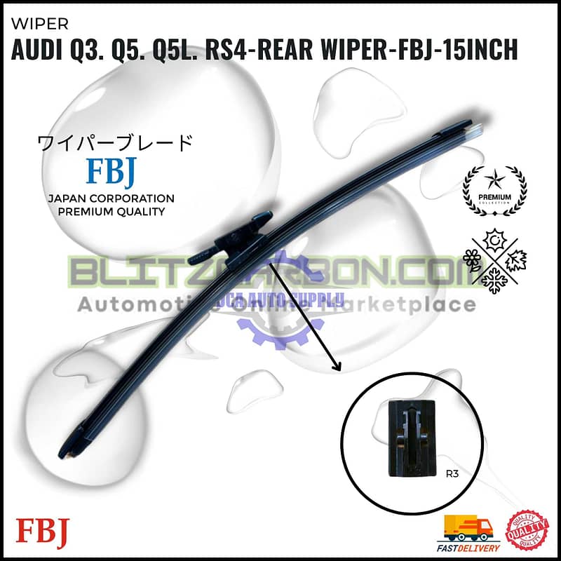 Audi Q3. Q5. Q5L. RS4-Rear Wiper-FBJ-15Inch