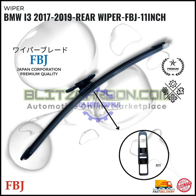 BMW i3 2017-2019-Rear Wiper-FBJ-11inch
