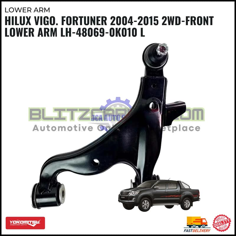 Toyota Hilux Vigo. Fortuner 2004-2015 4WD- Front Lower Arm