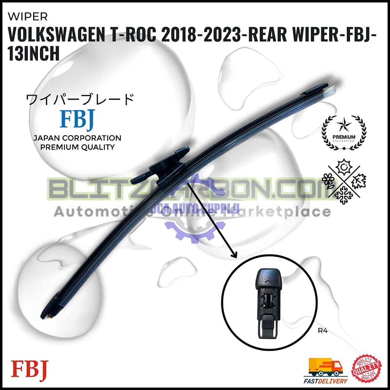 Volkswagen T-Roc 2018-2013-Rear Wiper-FBJ-13inch