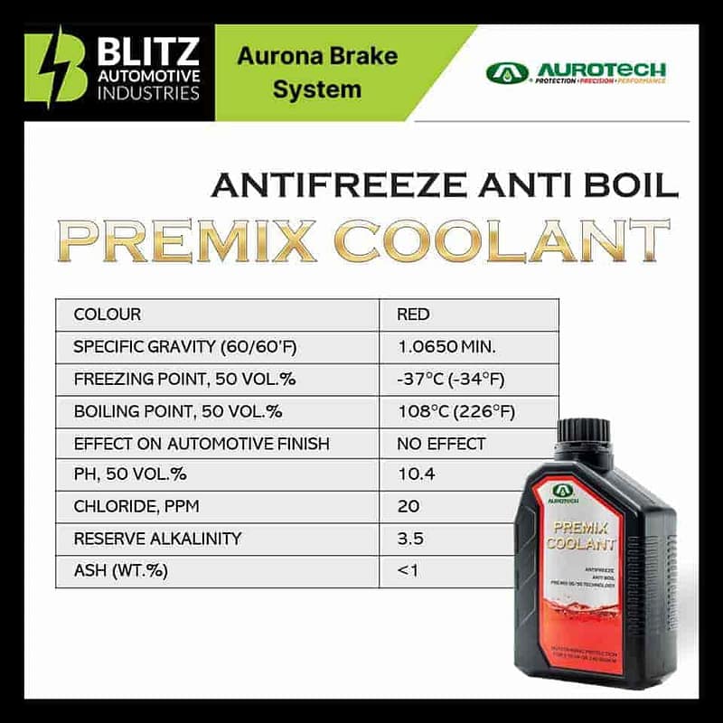 Aurotech Antifreeze Anti Boil Coolant (1L)